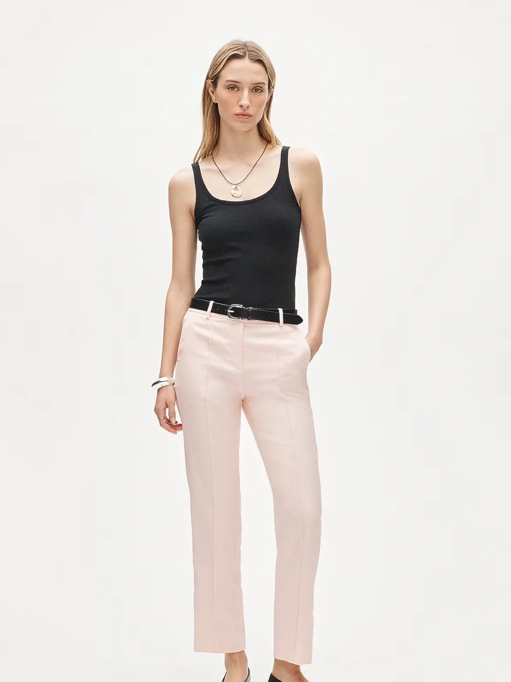 J. Crew-Stella pant in Gramercy linen blend